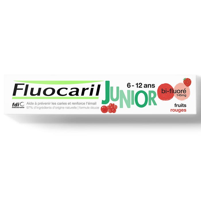 Junior toothpaste 6-12 years red berry 75ml 6-12 Ans Fluocaril