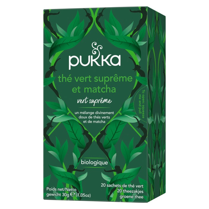 Energy & Vitality Teas - Suprême matcha green tea x 20 sachets Pukka
