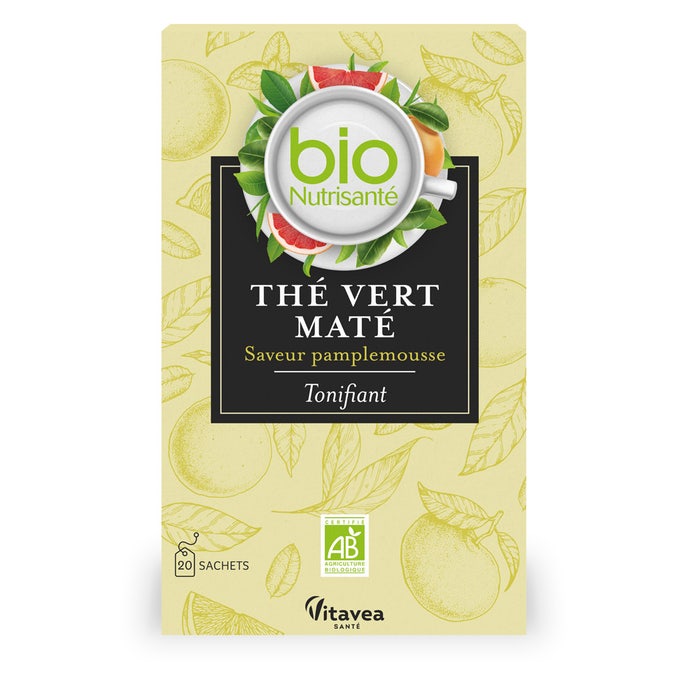 Vitavea Santé Green tea Matte Effect Grapefruit 20 sachets - Easypara
