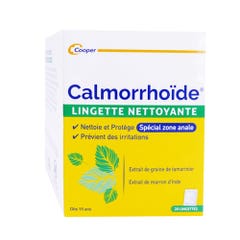 Cooper Calmorrhoide cleansing wipes 20 lingettes