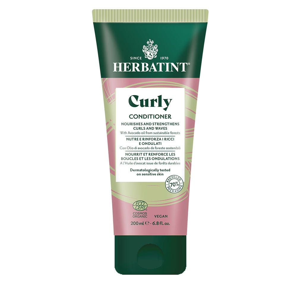 Curly Conditioner 200ml Nourishes and Strengthens Curls and Undulations Herbatint