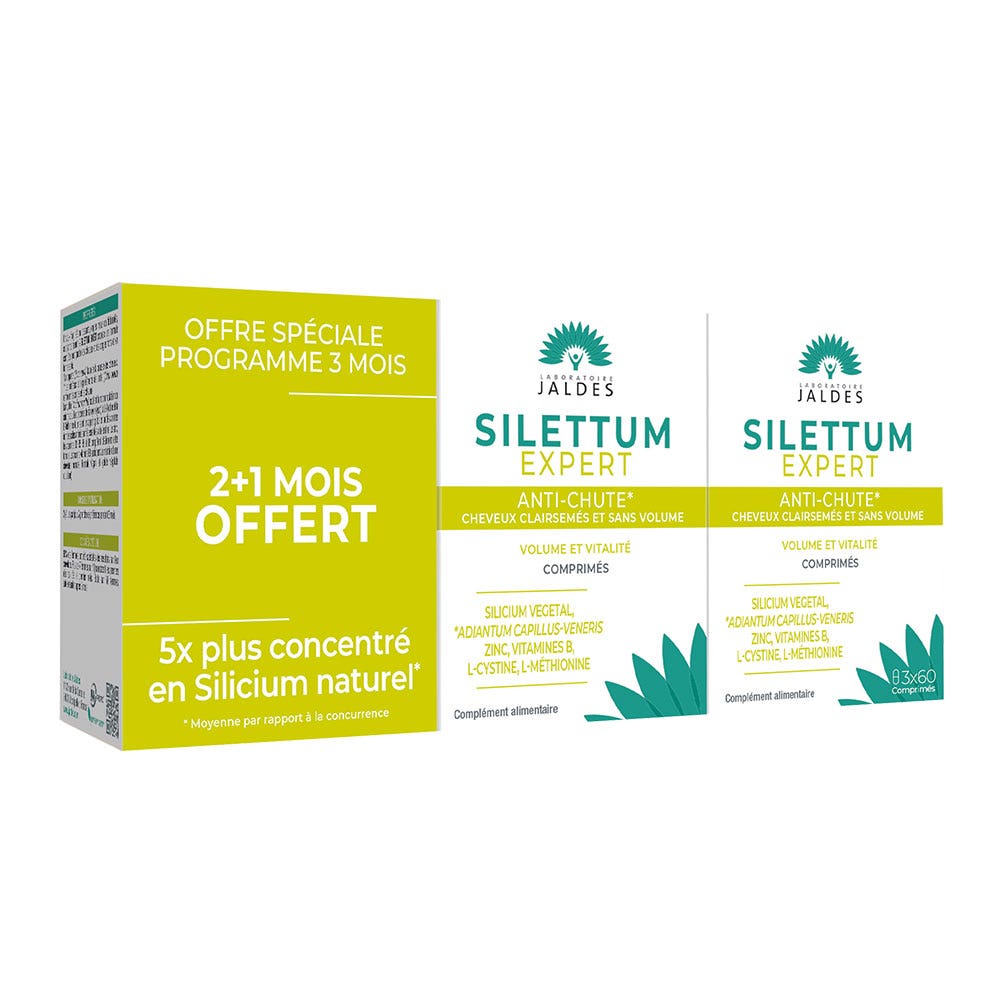 Jaldes Silettum Anti-Hair Loss Thinning hair with no volume 180 tablets