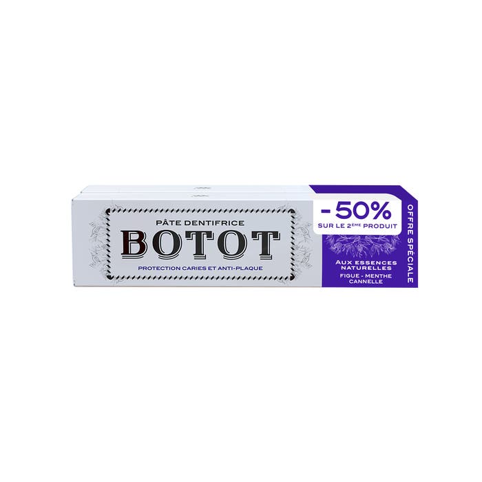 Botot Toothpaste Fig Mint Cinnamon x2 2x75ml - Easypara