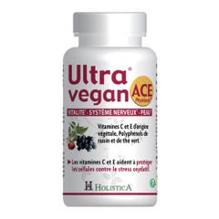 Holistica Ultra Vegan Vitality, Nervous System, Skin ACE Physiodix 40 capsules