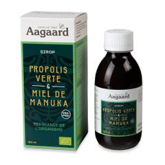 Aagaard Propolis Verte Organic Green Propolis &amp; Manuka Honey Syrups 150ml