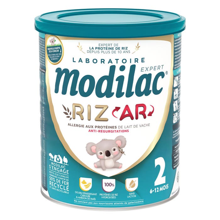 Modilac Riz AR 2nd age Milk RIZ AR 2 Expert 6 to 12 months 800g