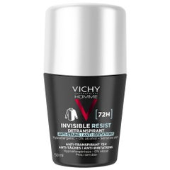 Vichy Man Invisible Resist Anti-perspirant Roll On Deodorant 72h Sensitive Skin 50ml