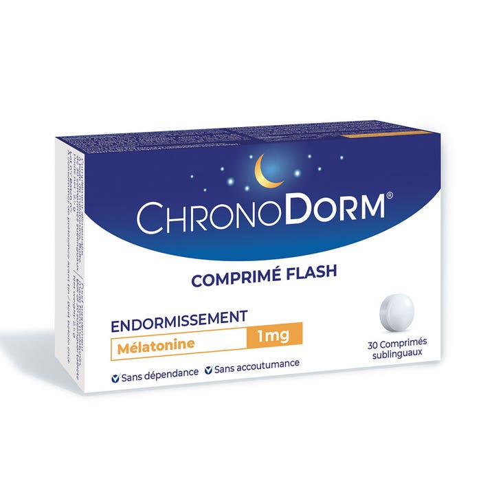 Melatonin 1mg 30 Sublingual tablets Chronodorm