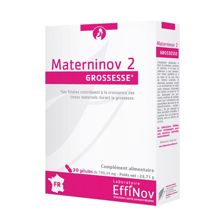 Materninov 2 30 capsules Pregnancy Effinov Nutrition