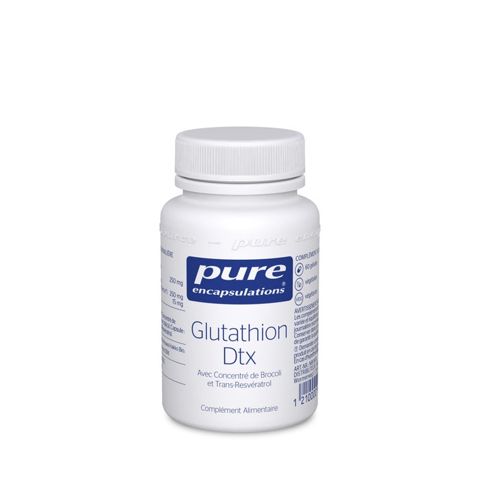 Pure Encapsulations Glutathione Dtx 60 capsules - Easypara Pure Encapsulations Glutathione Dtx 60 capsules - Easypara