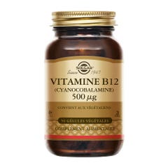 Solgar Vitamin B12 500µg 50 Vegetarian Gelules