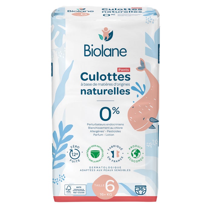 Diapers Size 6 x36 Taille 6 Biolane