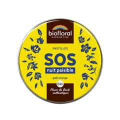 Biofloral Organic Soothing Night SOS lozenges Orange flavour 50g