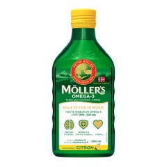 Moller'S Omega-3 Cod Liver Oil Natural Flavour Lemon 250 ml