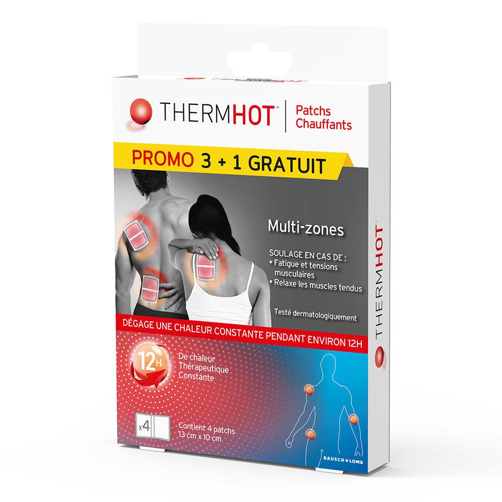 Bausch&Lomb Thermhot Multi-zone patches 13x10cm x3 + 1