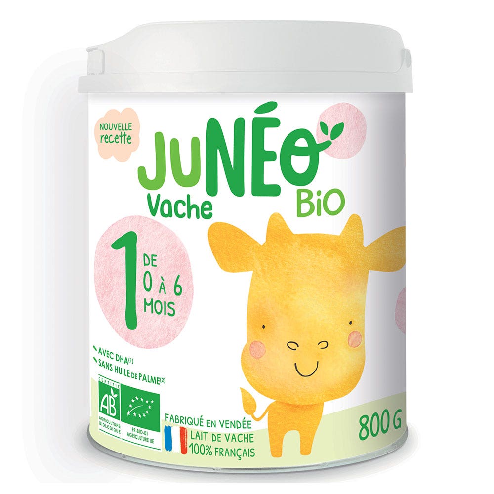 Juneo Cow Organic Baby Milk 1st Age 0 to 6 Months 800g