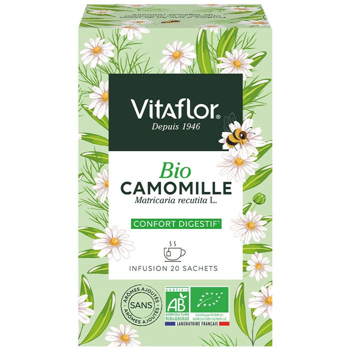 Organic Chamomile Herbal Teas 20 bags Vitaflor