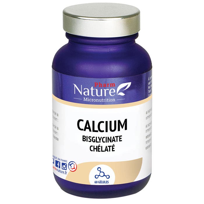 Calcium bisglycinate chelate 60 capsules Nature Attitude