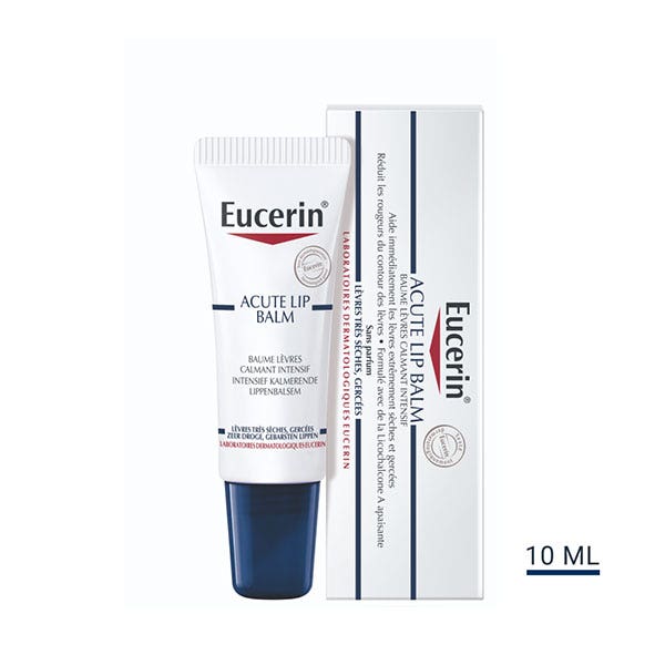 Dry Skin Intensive Lip Balm 10ml UreaRepair Plus Acute Lip Balm Eucerin