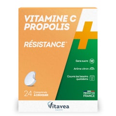 Vitavea Santé Vitamin C + Propolis Resistance Résistance 24 Tablets