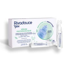 Rivadouce Physiological Serum Round Tip Infants, Children and Adults 30 Unidoses of 5ml