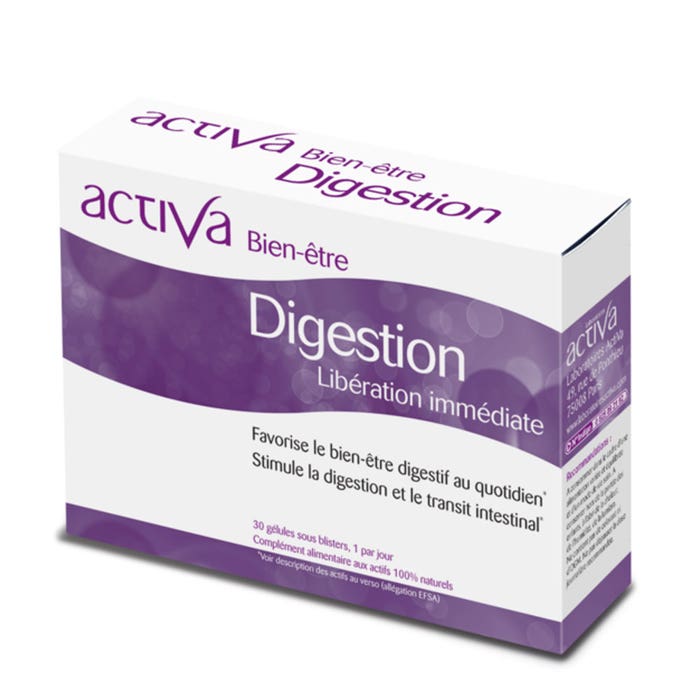 Digestion 30 capsules Bien-Être Immediate Release Activa