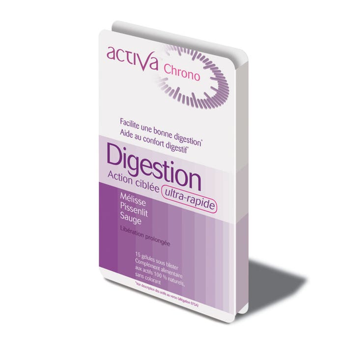 Digestion 15 Gelules Chrono Action ciblée Activa