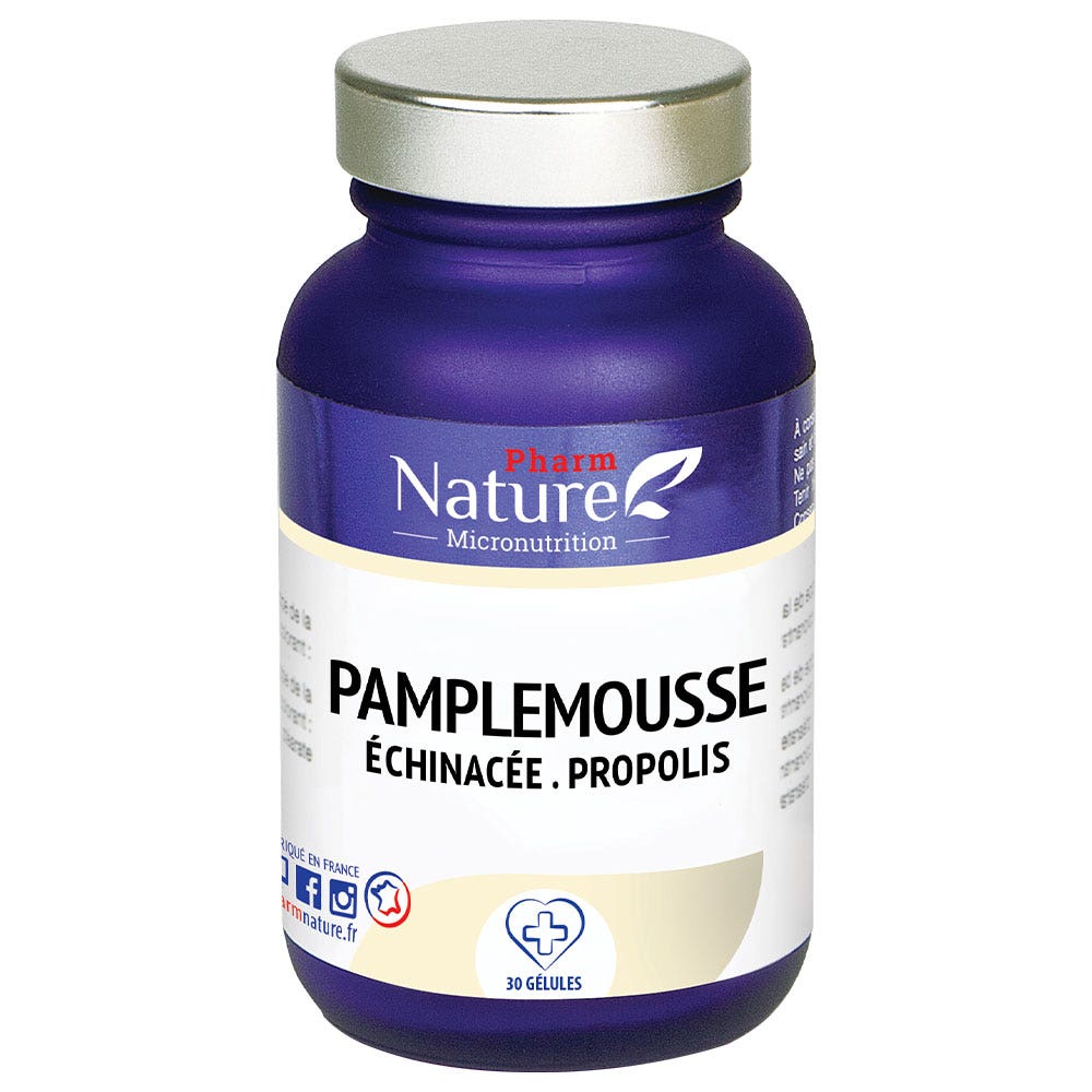 Grapefruit Echinacea Propolis 30 capsules Nature Attitude Easypara