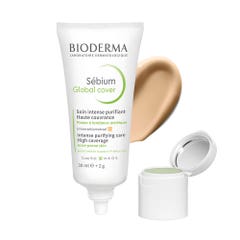 Bioderma Sebium Global Cover Intensive Purifying Care High Coverage Peaux acnéiques 30ml