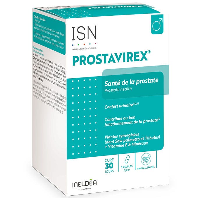 Ineldea Santé Naturelle Prostavirex Prostate Health X 90capsules