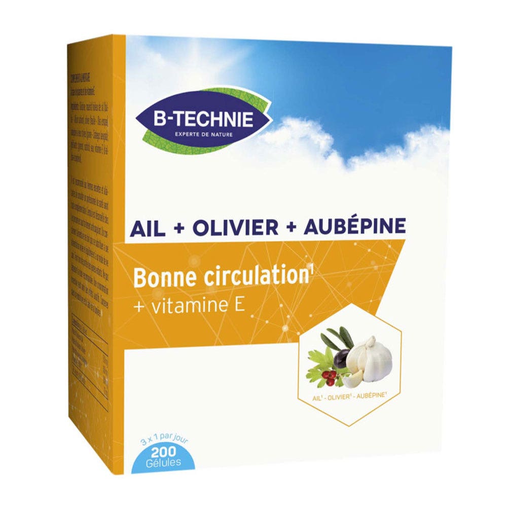 Biotechnie Garlic + Olive + Hawthorn 200 capsules