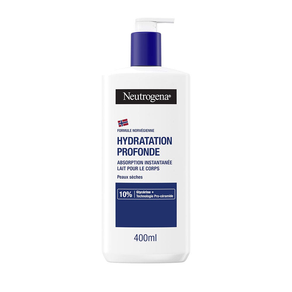 Neutrogena Deep Moisture Instant Absorption Body Lotion Peaux sèches 400ml