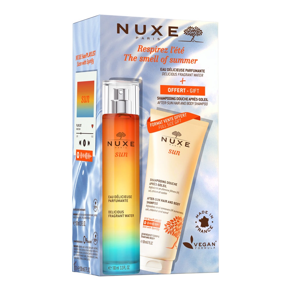 Nuxe Sun Gift set Eau Delicieuse + after-sun shampoo and body wash