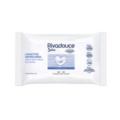 Rivadouce Impregnated Wipes Face, Body and Diaper Change Sensitive Skin x50