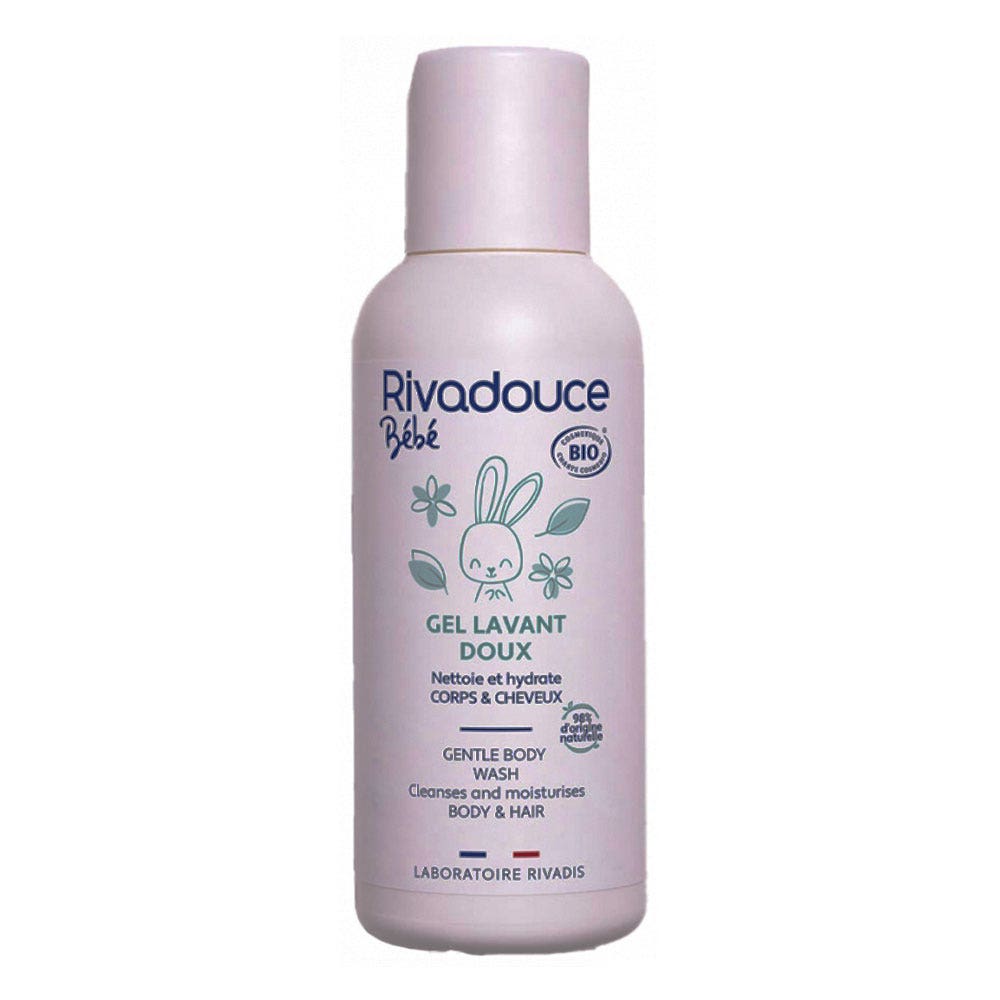 Rivadouce Baby Organic Gentle Cleansing Gel Body &amp; Hair 75ml