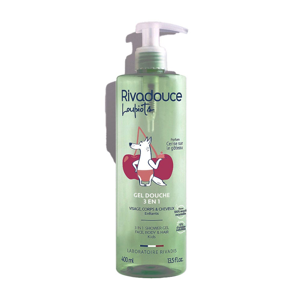Rivadouce Loupiots 3in1 Shower Gel for Children Body &amp; Hair 400ml