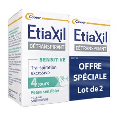 Etiaxil Detranspirant Underarm Roll-on Excessive Sweating Treatment Sensitive Skin 2x15ml