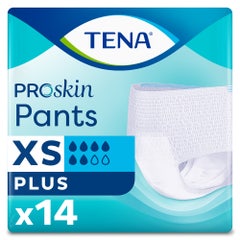 Tena Proskin plus Pants Urinary Absorbent Size XS 50-70cm X14