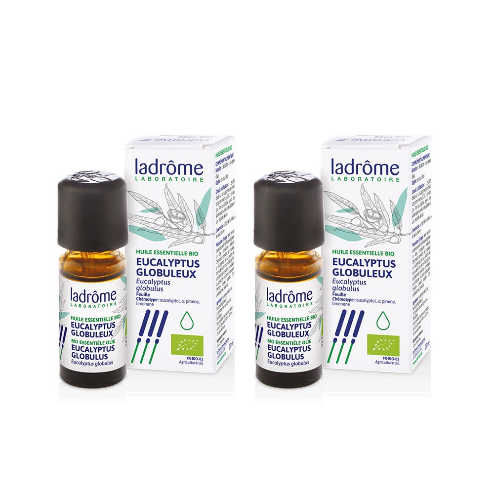Ladrôme Organic Eucalyptus Globulus Essential Oil 2x10ml