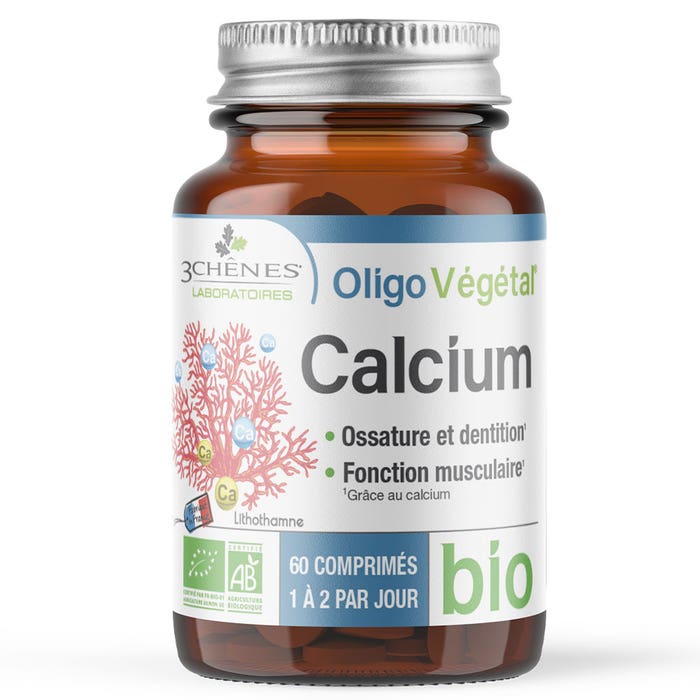 3 Chênes Organic Calcium 60 tablets