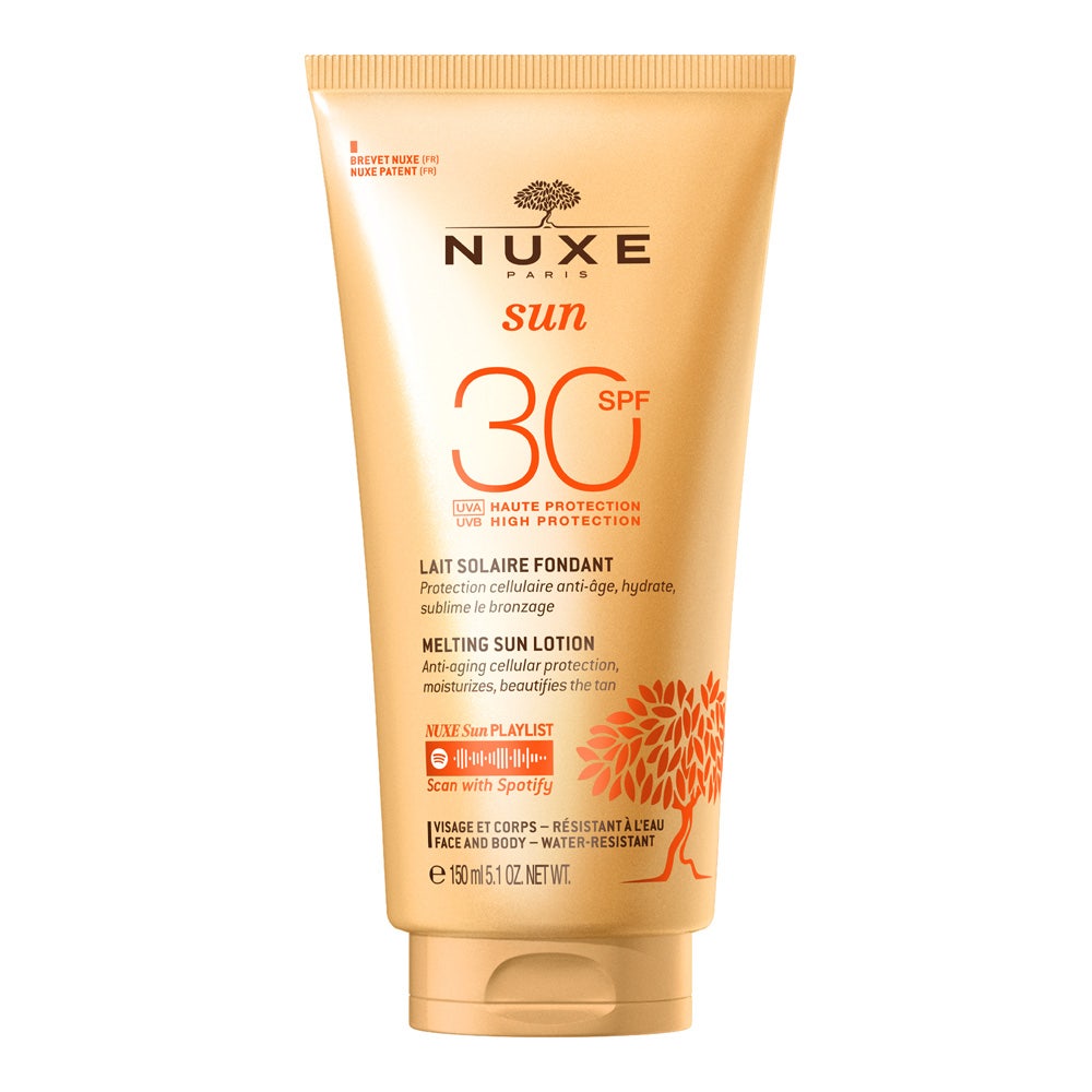 Nuxe Sun Sun Lait Delicious Lotion Face And Body Sublime Tan Spf30 Visage Et Corps 150 ml