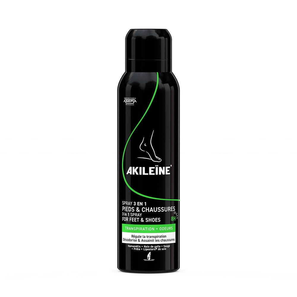 Asepta Akileine Foot Anti Perspirant Spray Antiperspirant 150ml