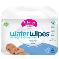 Waterwipes Baby Wipes Pack promotionnel 3x60 + 1 Free