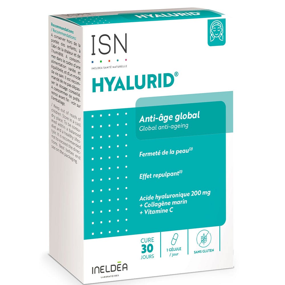 Ineldea Santé Naturelle Hyalurid 30 Gelules