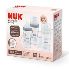Nuk Perfect Match Feeding bottle 3 Months and Plus 3x260ml