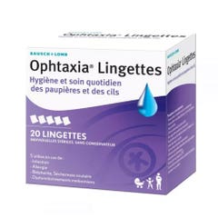 Bausch&Lomb Ophtaxia Hygiene Wipes for Daily Eyelid and Lash Care