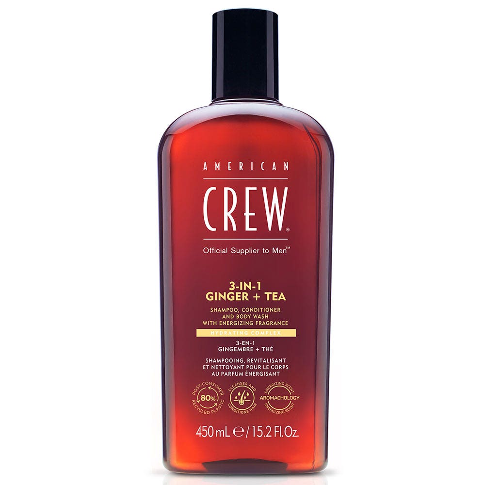 American Crew 3 in 1 Ginger + Tea Shampoo 450ml