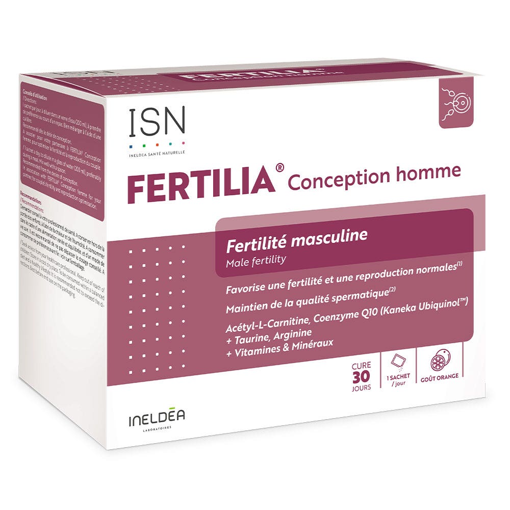 Ineldea Santé Naturelle Fertilia® Conception Man Male fertility 30 sachets