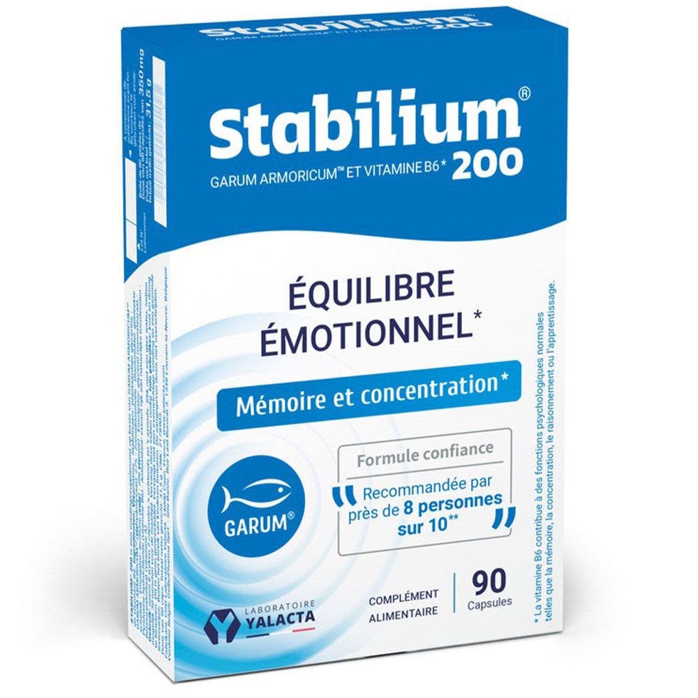 Yalacta Stabilium 200 Garum Armoricum et Vitamine B6 90 Capsules