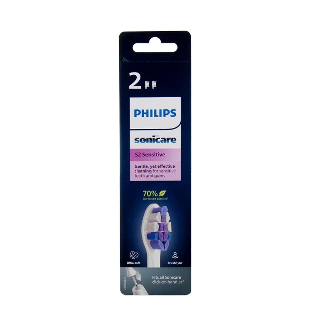Philips Sonicare Toothbrush Heads Sensitive S2 hx6052-10 x2